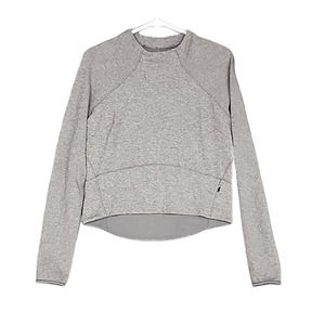 Lululemon 5 Hill and Valley Mock Neck Long Sleeve Top Heathered Slate Size 8